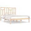 Cama Matrimonial | Cama Para Adultos | Estructura De Cama De Madera Maciza De Pino 200x200 Cm Cfw288877