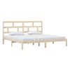 Cama Matrimonial | Cama Para Adultos | Estructura De Cama De Madera Maciza De Pino 200x200 Cm Cfw777274