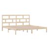 Cama Matrimonial | Cama Para Adultos | Estructura De Cama De Madera Maciza De Pino 200x200 Cm Cfw777274