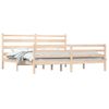 Cama Matrimonial | Cama Para Adultos | Estructura De Cama De Madera Maciza De Pino 200x200 Cm Cfw941732