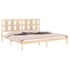 Cama Matrimonial | Cama Para Adultos | Estructura De Cama De Madera Maciza De Pino 200x200 Cm Cfw276078