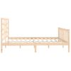 Cama Matrimonial | Cama Para Adultos | Estructura De Cama De Madera Maciza De Pino 200x200 Cm Cfw327206