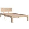 Cama Individual | Cama Para Adultos | Estructura De Cama De Madera Maciza De Pino 90x200 Cm Cfw169503