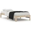 Cama Individual | Cama Para Adultos | Estructura De Cama De Madera Maciza De Pino 90x200 Cm Cfw365178