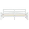 Cama Matrimonial | Cama Para Adultos | Estructura De Cama De Madera Maciza De Pino Blanca 160x200 Cm Cfw393497