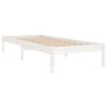 Cama Individual | Cama Para Adultos | Estructura De Cama De Madera Maciza De Pino Blanca 90x200 Cm Cfw835474