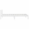 Cama Individual | Cama Para Adultos | Estructura De Cama De Madera Maciza De Pino Blanca 90x200 Cm Cfw753779