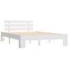 Cama Matrimonial | Cama Para Adultos | Estructura De Cama De Madera Maciza De Pino Blanco 120x200 Cm Cfw959545