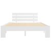 Cama Matrimonial | Cama Para Adultos | Estructura De Cama De Madera Maciza De Pino Blanco 120x200 Cm Cfw959545