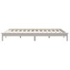 Cama Matrimonial | Cama Para Adultos | Estructura De Cama De Madera Maciza De Pino Blanco 140x190 Cm Cfw378890