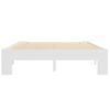 Cama Matrimonial | Cama Para Adultos | Estructura De Cama De Madera Maciza De Pino Blanco 140x200 Cm Cfw681927