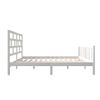 Cama Matrimonial | Cama Para Adultos | Estructura De Cama De Madera Maciza De Pino Blanco 140x200 Cm Cfw147625