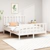 Cama Matrimonial | Cama Para Adultos | Estructura De Cama De Madera Maciza De Pino Blanco 160x200 Cm Cfw595322