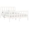 Cama Matrimonial | Cama Para Adultos | Estructura De Cama De Madera Maciza De Pino Blanco 160x200 Cm Cfw595322