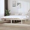 Cama Matrimonial | Cama Para Adultos | Estructura De Cama De Madera Maciza De Pino Blanco 160x200 Cm Cfw548700