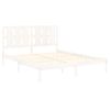 Cama Matrimonial | Cama Para Adultos | Estructura De Cama De Madera Maciza De Pino Blanco 160x200 Cm Cfw816998