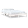 Cama Matrimonial | Cama Para Adultos | Estructura De Cama De Madera Maciza De Pino Blanco 160x200 Cm Cfw949960