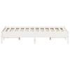 Cama Matrimonial | Cama Para Adultos | Estructura De Cama De Madera Maciza De Pino Blanco 160x200 Cm Cfw81741