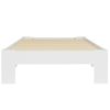 Cama Individual | Cama Para Adultos | Estructura De Cama De Madera Maciza De Pino Blanco 90x200 Cm Cfw136987