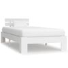 Cama Individual | Cama Para Adultos | Estructura De Cama De Madera Maciza De Pino Blanco 90x200 Cm Cfw756997