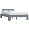 Cama Matrimonial | Cama Para Adultos | Estructura De Cama De Madera Maciza De Pino Gris 120x200 Cm Cfw427969