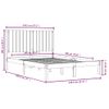 Cama Matrimonial | Cama Para Adultos | Estructura De Cama De Madera Maciza De Pino Negra 140x190 Cm Cfw654378