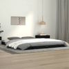 Cama Matrimonial | Cama Para Adultos | Estructura De Cama De Madera Maciza De Pino Negro 140x190 Cm Cfw590007