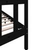 Cama Matrimonial | Cama Para Adultos | Estructura De Cama De Madera Maciza De Pino Negro 160x200 Cm Cfw761605