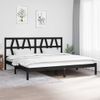 Cama Matrimonial | Cama Para Adultos | Estructura De Cama De Madera Maciza De Pino Negro 200x200 Cm Cfw329070