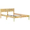 Cama Matrimonial | Cama Para Adultos | Estructura De Cama De Madera Maciza Reciclada 120x200 Cm Cfw417696