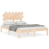 Cama Matrimonial | Cama Para Adultos | Estructura De Cama De Matrimonio Con Cabecero Madera Maciza Cfw753838