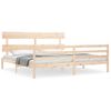 Cama Matrimonial | Cama Para Adultos | Estructura De Cama De Matrimonio Con Cabecero Madera Maciza Cfw747193