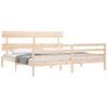 Cama Matrimonial | Cama Para Adultos | Estructura De Cama De Matrimonio Con Cabecero Madera Maciza Cfw747193