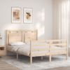 Cama Matrimonial | Cama Para Adultos | Estructura De Cama De Matrimonio Con Cabecero Madera Maciza Cfw256660