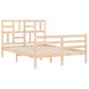 Cama Matrimonial | Cama Para Adultos | Estructura De Cama De Matrimonio Con Cabecero Madera Maciza Cfw594805