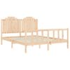 Cama Matrimonial | Cama Para Adultos | Estructura De Cama De Matrimonio Con Cabecero Madera Maciza Cfw746340