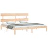 Cama Matrimonial | Cama Para Adultos | Estructura De Cama De Matrimonio Con Cabecero Madera Maciza Cfw742524