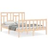 Cama Matrimonial | Cama Para Adultos | Estructura De Cama De Matrimonio Con Cabecero Madera Maciza Cfw724920