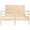 Cama Matrimonial | Cama Para Adultos | Estructura De Cama De Matrimonio Con Cabecero Madera Maciza Cfw809593