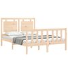 Cama Matrimonial | Cama Para Adultos | Estructura De Cama De Matrimonio Con Cabecero Madera Maciza Cfw353921