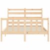 Cama Matrimonial | Cama Para Adultos | Estructura De Cama De Matrimonio Con Cabecero Madera Maciza Cfw386215