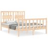 Cama Matrimonial | Cama Para Adultos | Estructura De Cama De Matrimonio Con Cabecero Madera Maciza Cfw408552