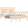 Cama Matrimonial | Cama Para Adultos | Estructura De Cama De Matrimonio Con Cabecero Madera Maciza Cfw902790