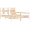 Cama Matrimonial | Cama Para Adultos | Estructura De Cama De Matrimonio Con Cabecero Madera Maciza Cfw157184