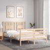 Cama Matrimonial | Cama Para Adultos | Estructura De Cama De Matrimonio Con Cabecero Madera Maciza Cfw388348