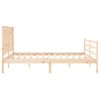 Cama Matrimonial | Cama Para Adultos | Estructura De Cama De Matrimonio Con Cabecero Madera Maciza Cfw269958