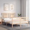 Cama Matrimonial | Cama Para Adultos | Estructura De Cama De Matrimonio Con Cabecero Madera Maciza Cfw720605