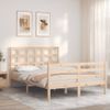 Cama Matrimonial | Cama Para Adultos | Estructura De Cama De Matrimonio Con Cabecero Madera Maciza Cfw238522