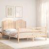 Cama Matrimonial | Cama Para Adultos | Estructura De Cama De Matrimonio Con Cabecero Madera Maciza Cfw463895