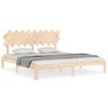 Cama Matrimonial | Cama Para Adultos | Estructura De Cama De Matrimonio Con Cabecero Madera Maciza Cfw519752